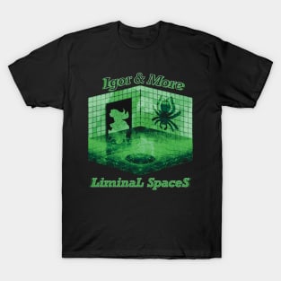 Igor & More Tarantula Liminal Spaces Green T-Shirt